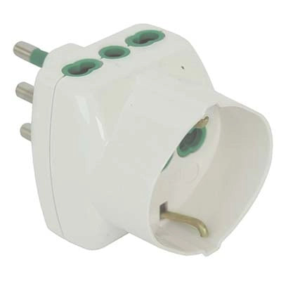 ADATTATORE TRIPLO 16A-16A+SCHUKO FME - BIANCO 2P+T- 2 pezzi