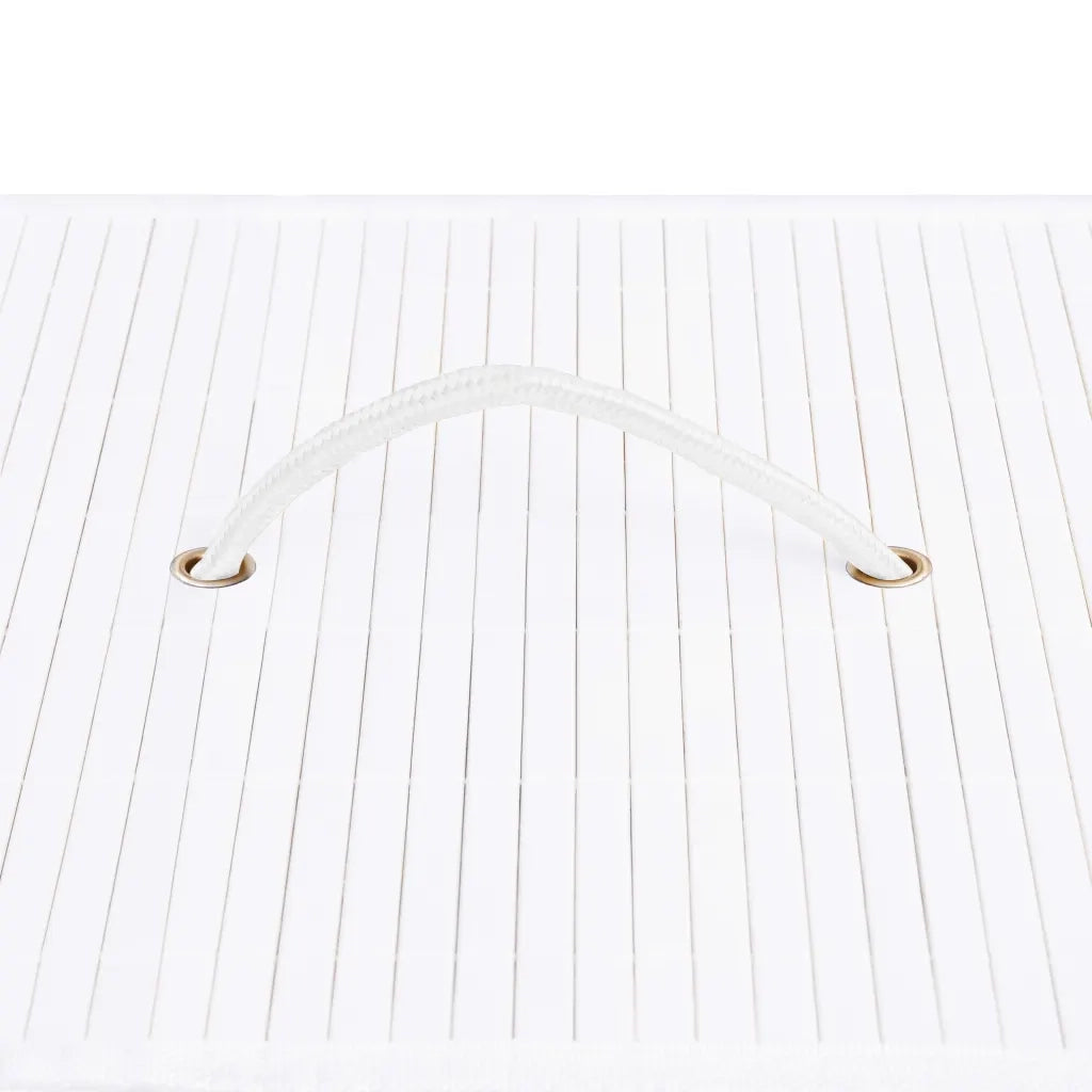 Cesto Portabiancheria in BambÃ¹ Bianco 100 L cod mxl 52684