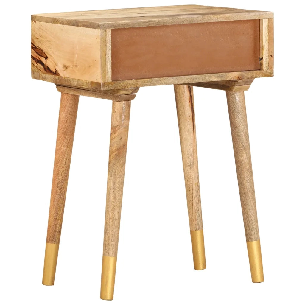 Comodino 40x30x58 cm in Legno Massello di Mango cod mxl 49247