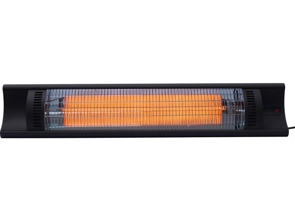 Riscaldatore elettrico radiante in fibra di carbonio "Bola" - 2000W - Nero