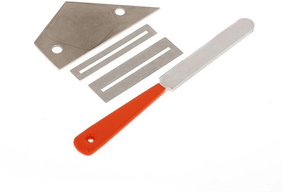 Set di riparazione chitarra - Lappatrice per tasti - Guardia per tavola di tasti - Carta abrasiva - Protezione - Alta qualità - Strumento per chitarra