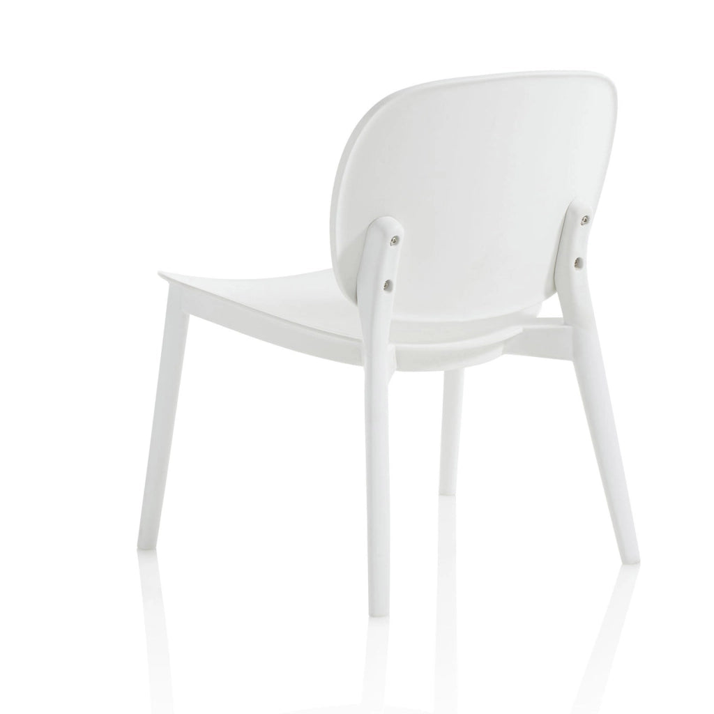 Set 2 Sedie 58x48,5x71 cm in Polipropilene Bianco