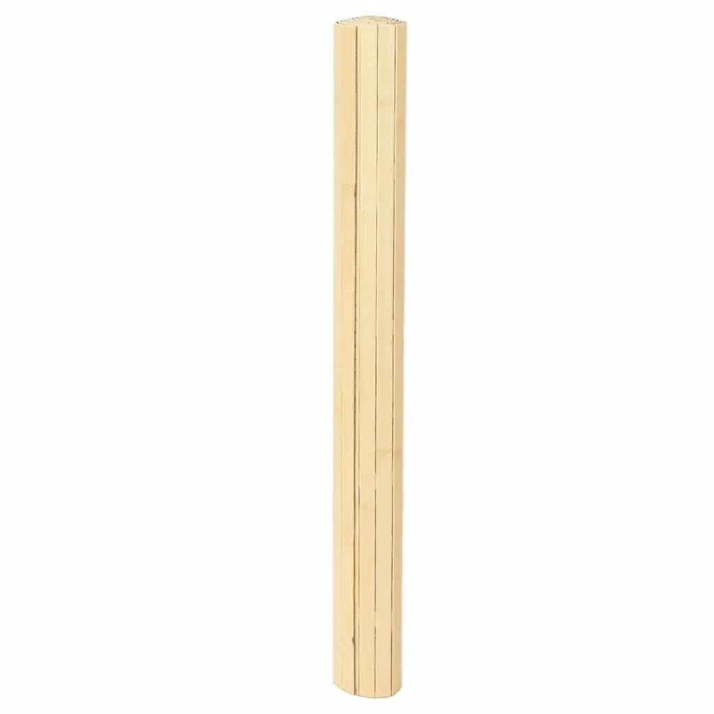 Tappeto Rettangolare Natura Chiaro 80x200 cm in Bambù 376777