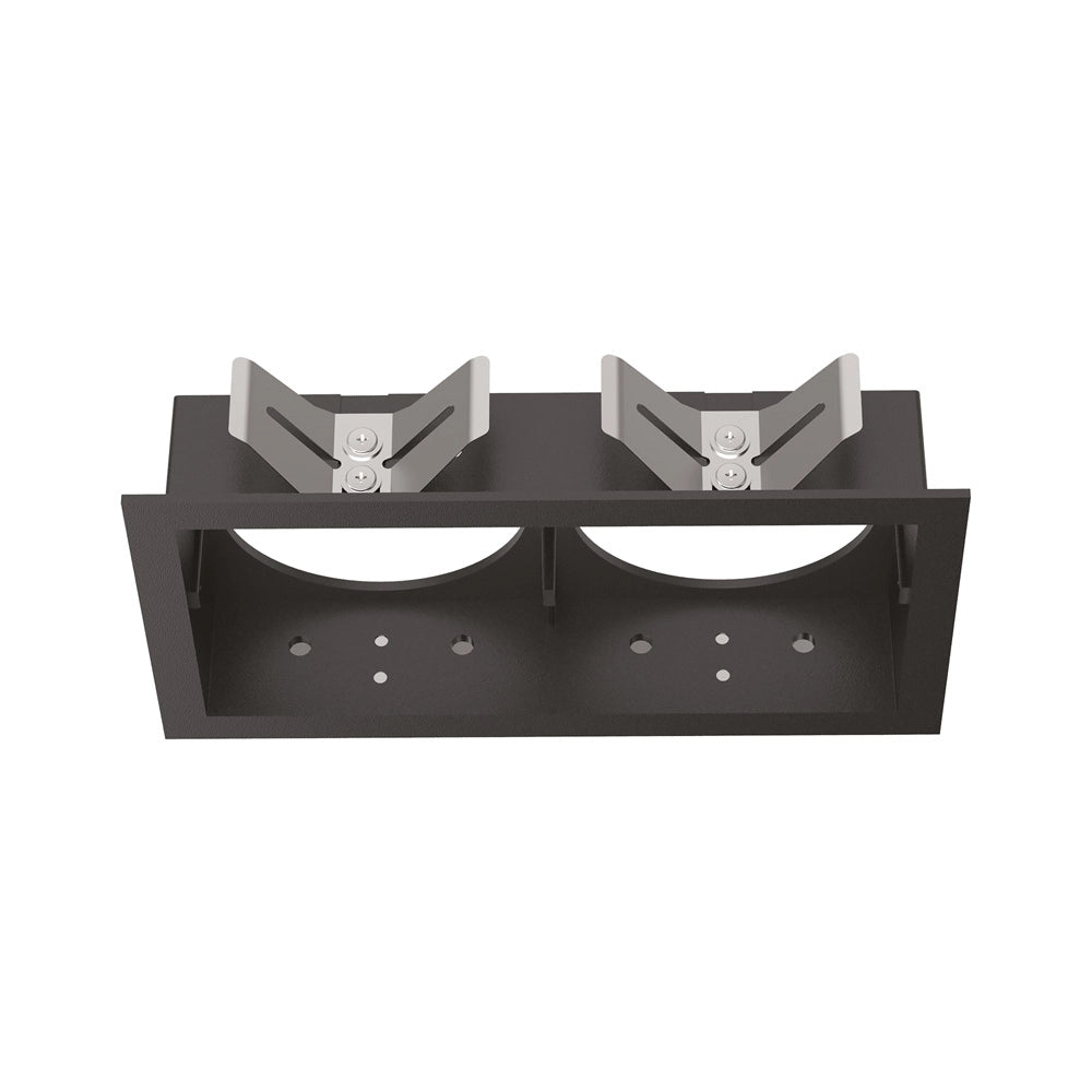 Cornice Rettangolare Doppia A Incasso Contemporanea Bento Metallo Nero