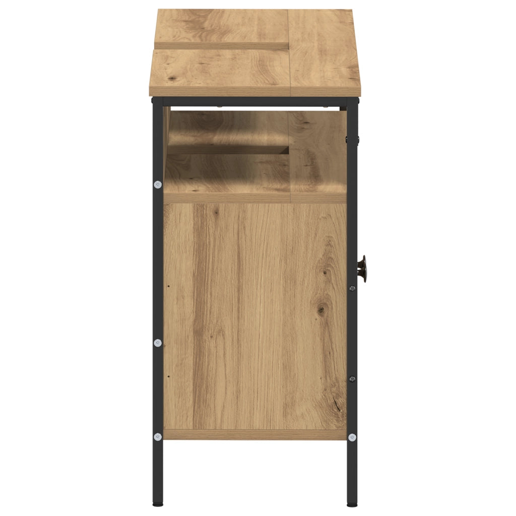 Mobile da bagno  in rovere artigianale 80x30x60 cm in legno ingegnerizzato