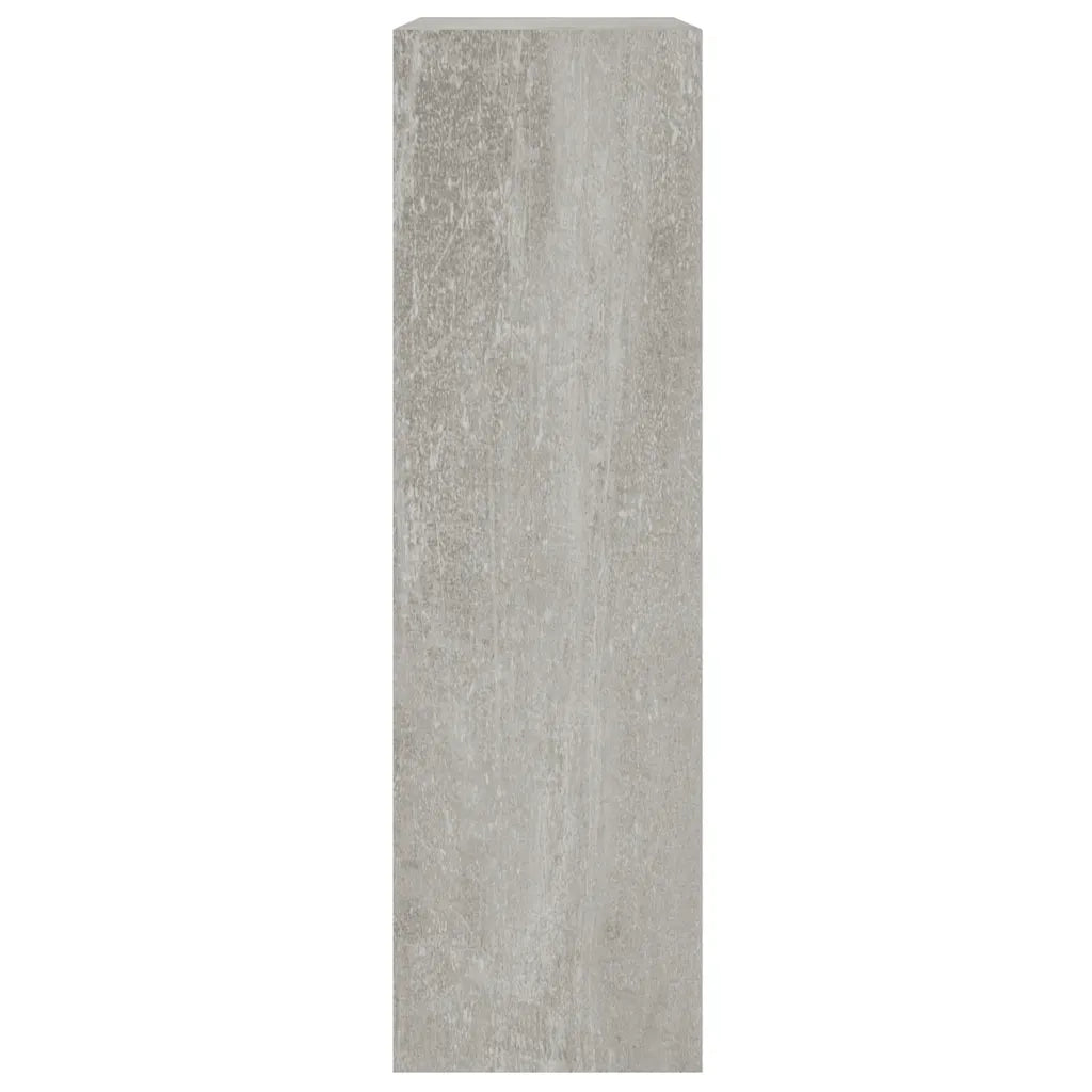 Scarpiera-Scaffale per scarpe Grigio Cemento 63x24x81 cm in Legno Multistrato