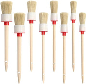 Set di pennelli ad angolo 15° - 4 pezzi - Set di pennelli professionale - Piume naturali - Per vernici acriliche e cera - Diametro 20-35 mm