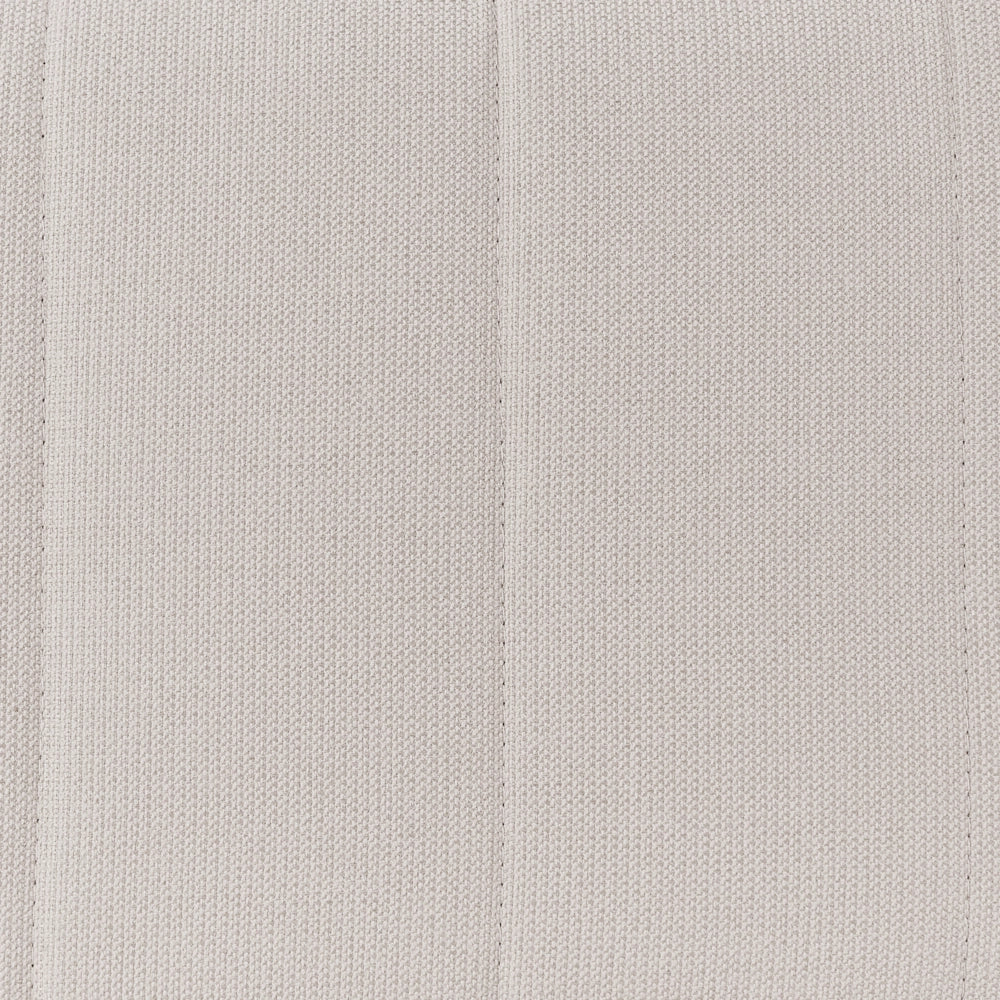 Divano a 3 posti in tessuto Beige chiaro Soggiorno Stile moderno Gambe in metallo