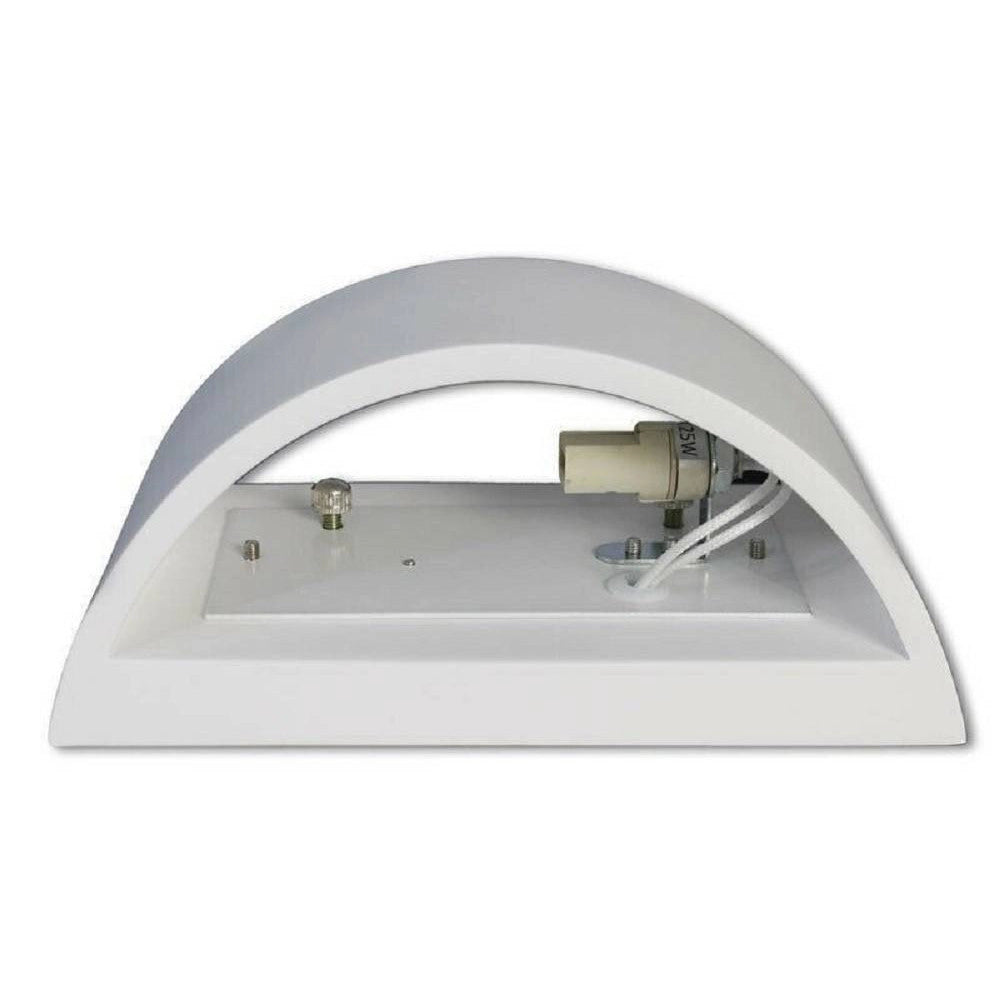 Trade Shop - Applique Da Parete In Gesso Verniciabile Doppia Luce G9 Lampada Moderna Gs-e14 -