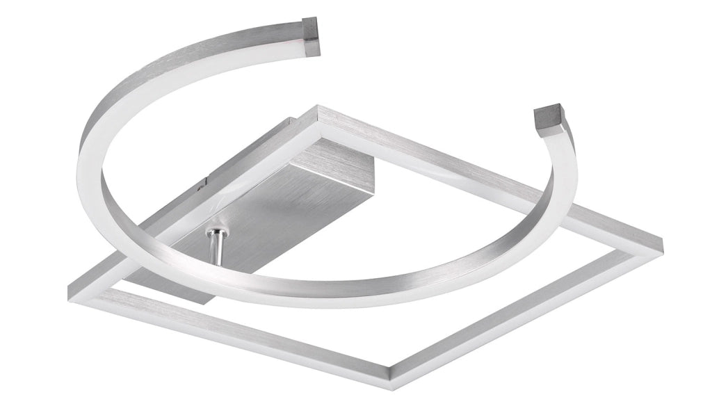Plafoniera da Interno a LED SMD in Metallo Alluminio spazzolato