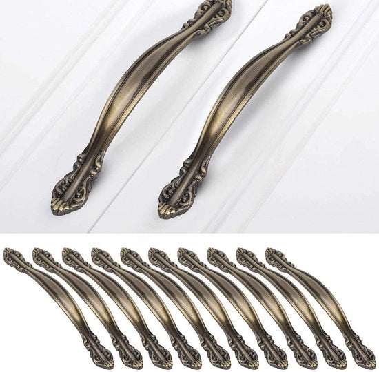 Maniglie in Bronzo Antico - Resistente e Duraturo - Lega di Zinco - Maniglie Decorative per Interni - Adatto per Cassetti e Porte - Codice Prodotto: 123456 - Modello: XYZ123