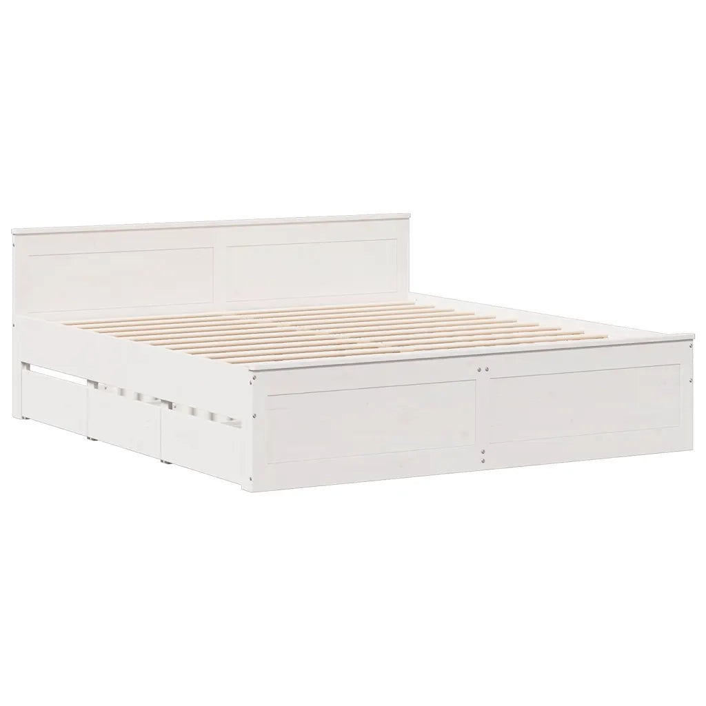 Giroletto con Libreria senza Materasso 180x200 cm in Legno Pino 3308913