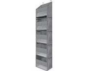 Organizzatore a 5 vani - Systema di appoggio per porta - Grigio - Spazio di stoccaggio pratico