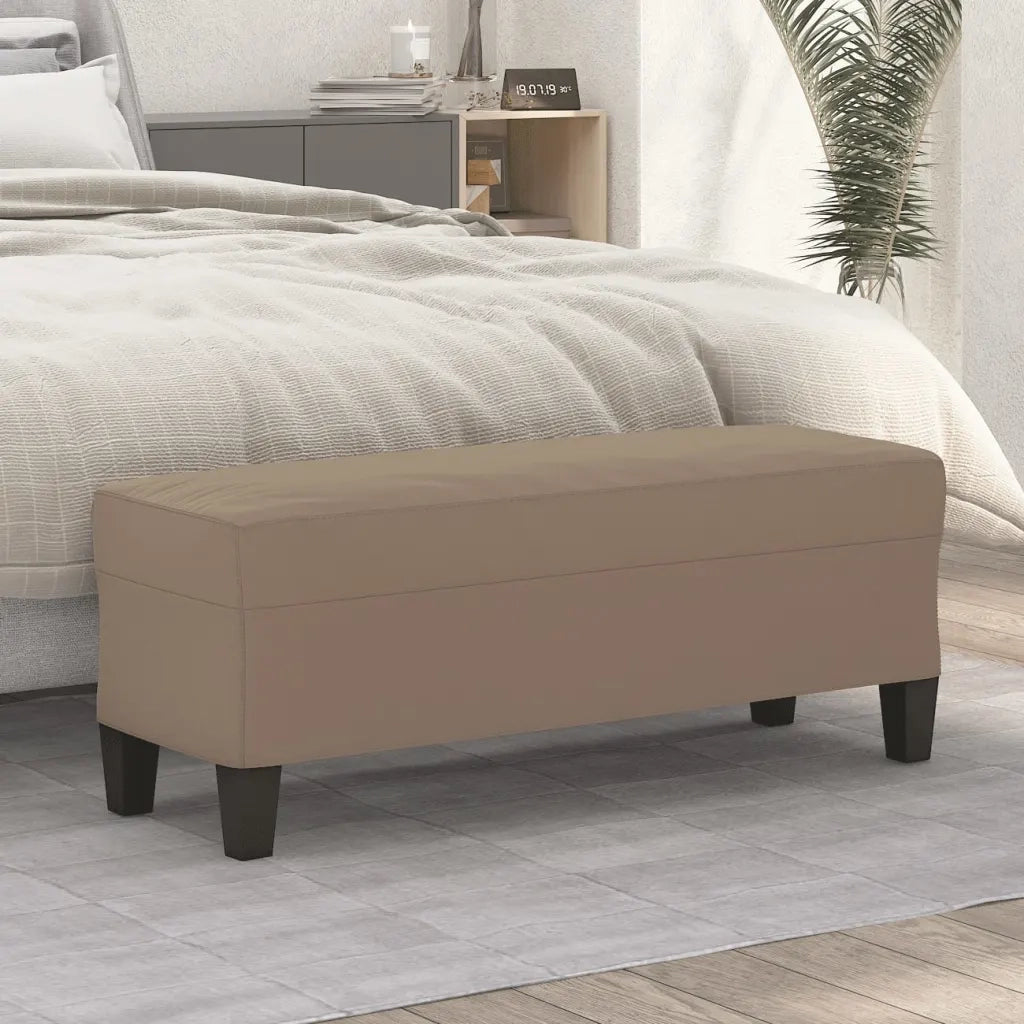 Panca-Sgabello tortora 100x35x41 cm in Microfibra