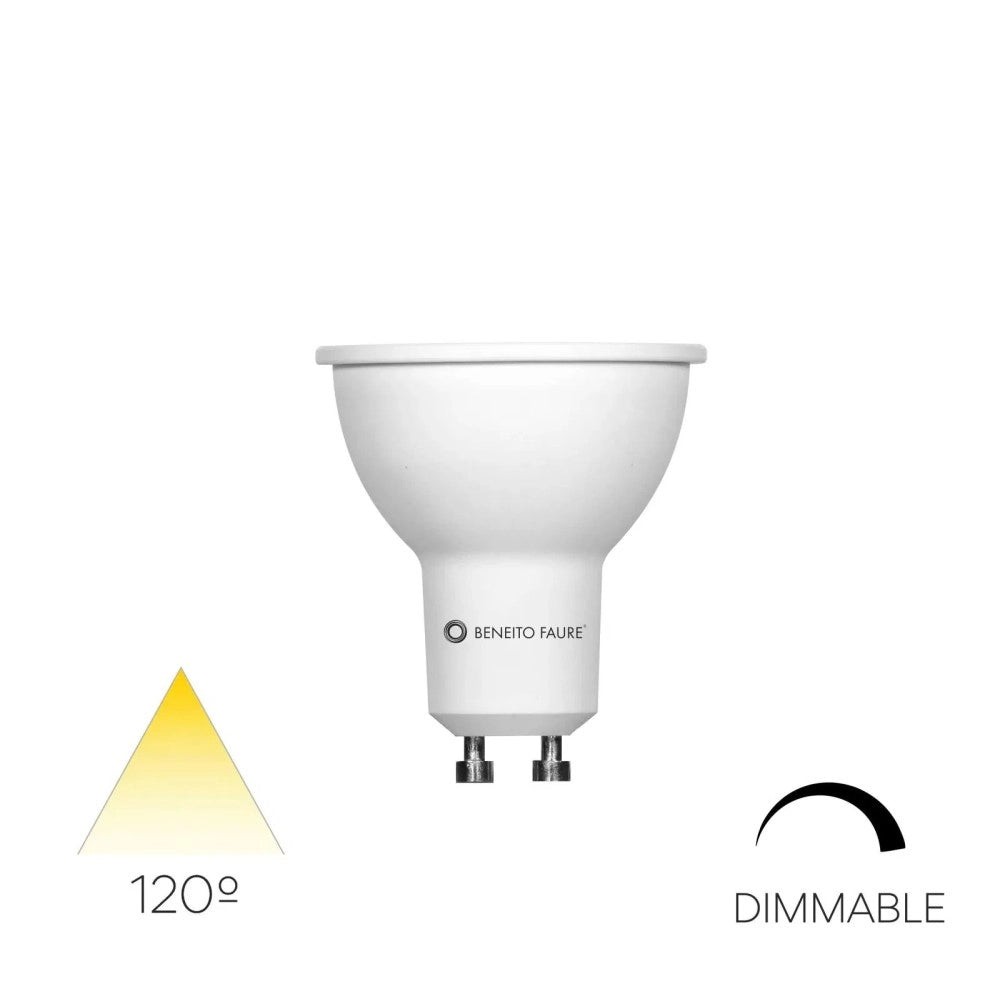 Uniform-Line - Faretto a led GU10 6W 120° Dimmerabile 3000K - Illuminazione generale e diffusa degli spazi interni - Beneito & Faure