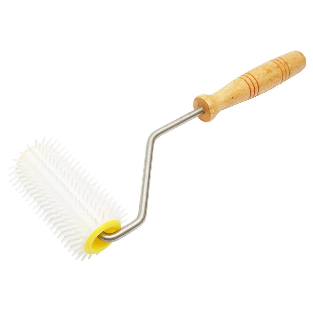 Rullo per disopercolare 99mm in plastica con manico in legno