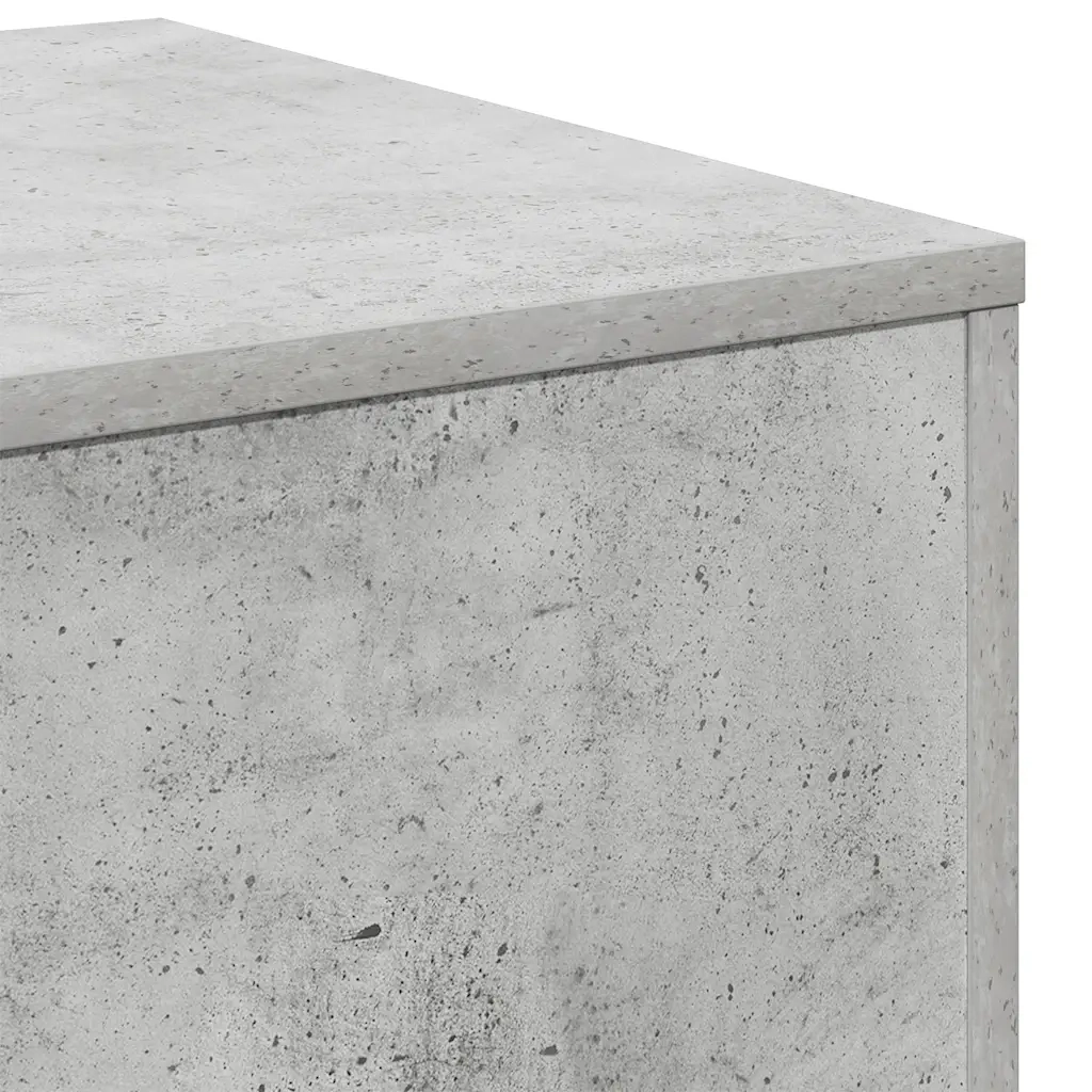 Tavolini 3 pz | Tavolo laterale Grigio Cemento in Truciolato