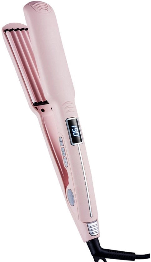 Stilizzatore Capelli Mais - Volume Rondatore - 100-230°C - Schermo LCD - Spegnimento Automatico - Stilizzatore Capelli Mais con Bordi Protettivi - Per Capelli Ricci