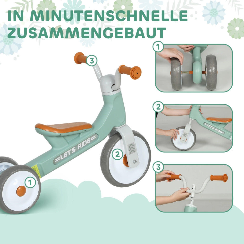Bicicletta Senza Pedali per Bambini ¨C Minimal ¨C Verde 12-36 Mesi