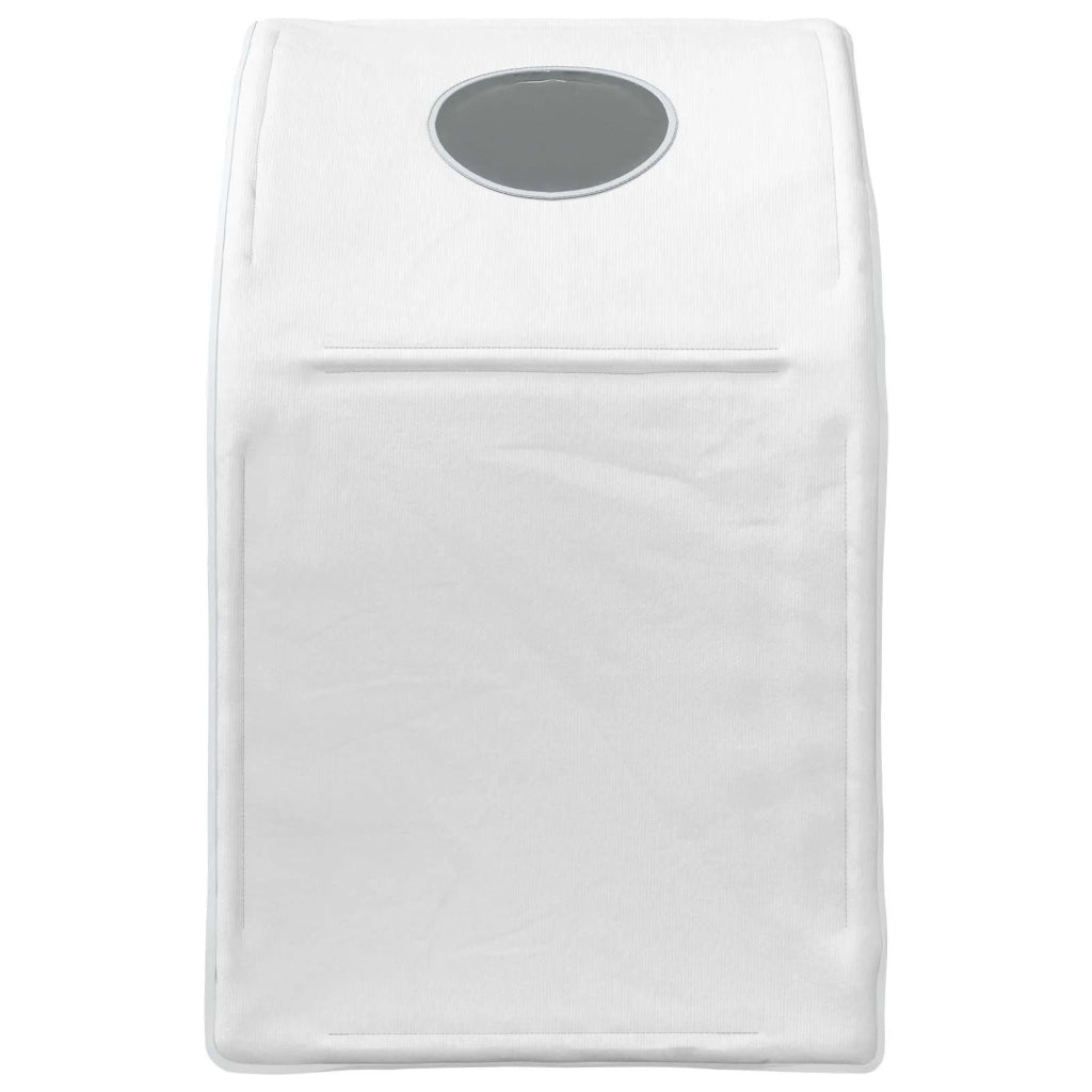 Tunnel per Letto 2 pcs Bianco 211 x 52,5 x 2 cm Poliestere