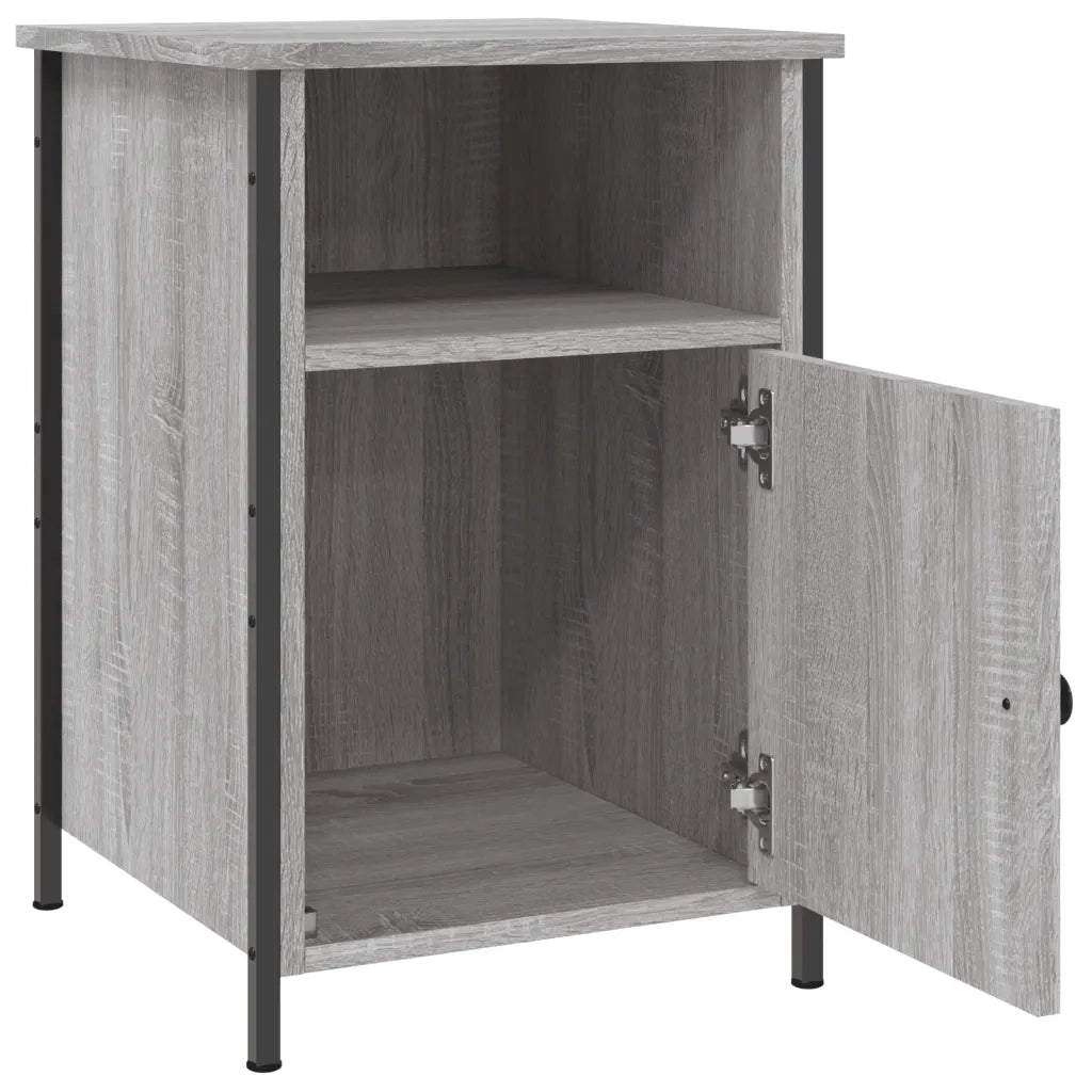 Comodino-Tavolino da notte Grigio Sonoma 40x42x60 cm in Legno Multistrato 214231