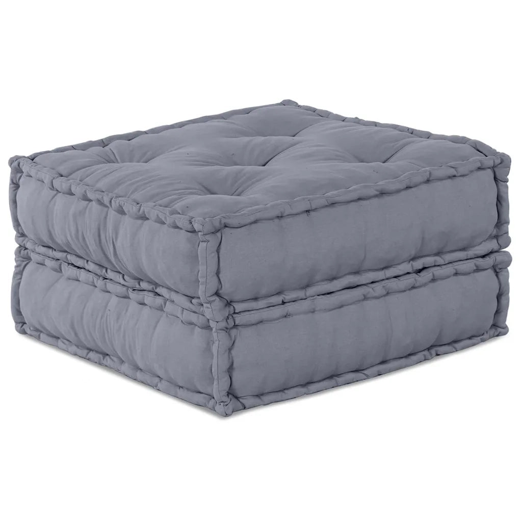 vidaXL Cuscino 2 pcs Grigio 70 x 70 x 36 cm Poliestere