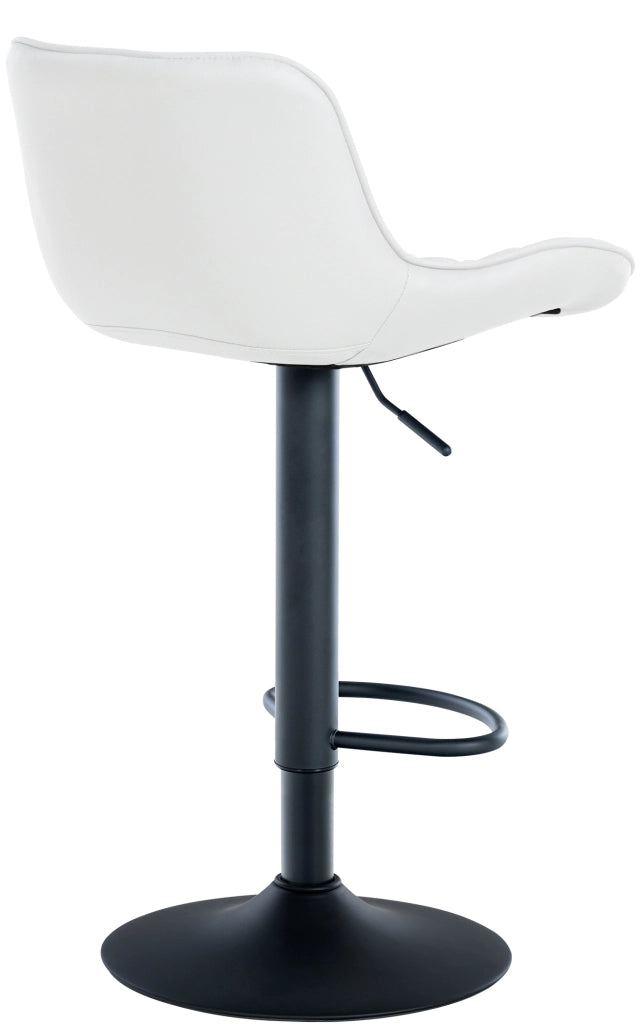Set di 2 Sgabello da bar Minosa bianco,Finta pelle