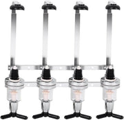 Dispensatore di Alcol - 4 Bottiglie Roteanti Sospeso a Parete - con Contenuto HTML.