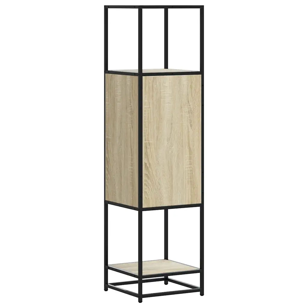 Credenza Rovere Sonoma 35,5x35x139 cm Legno Multistrato Metallo 849035