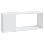 Mobile TV multimediale mensola TV credenza TV sala da pranzo soggiorno camera da letto 80 x 24 x 32 cm legno ingegnerizzato bianco 02_0026214