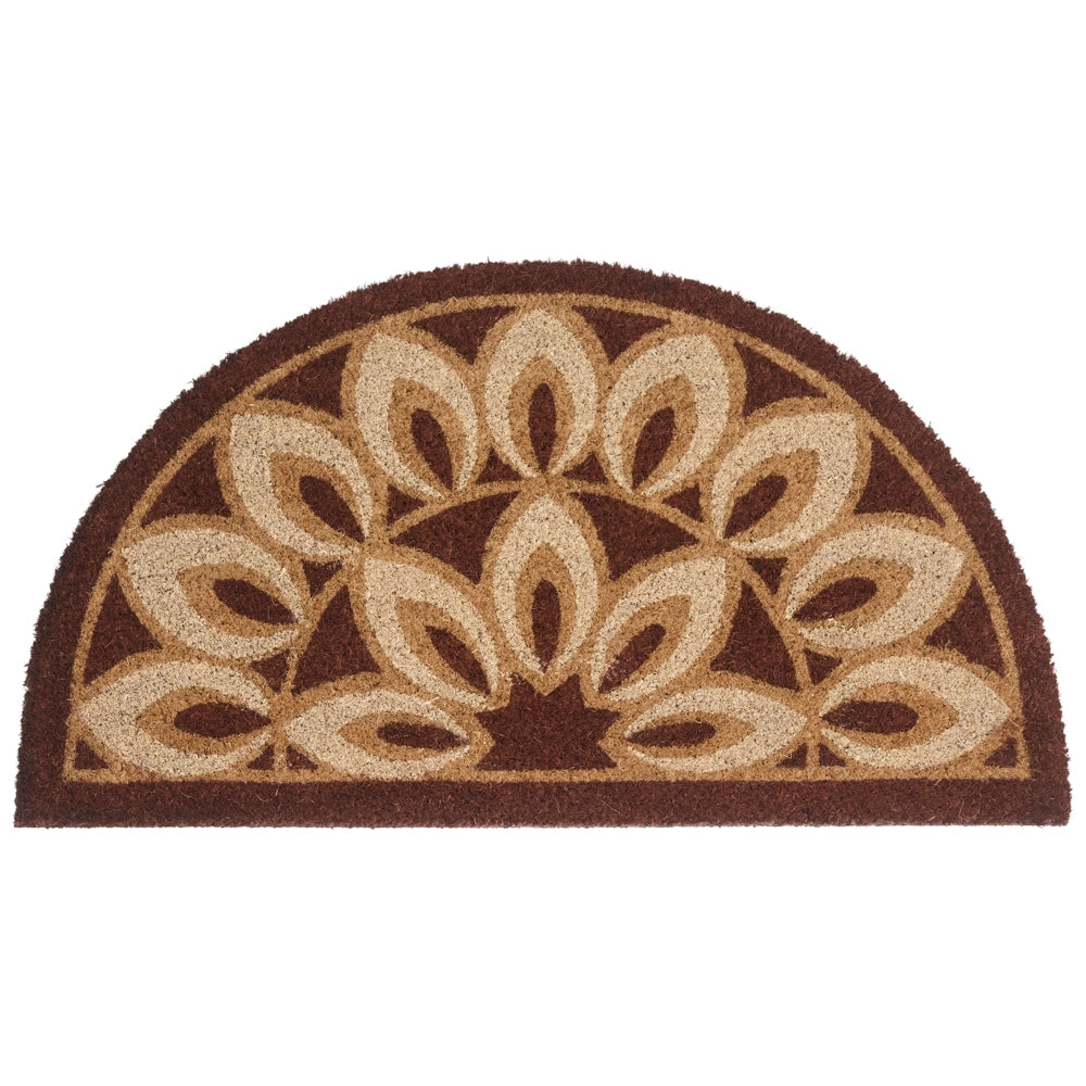 Zerbino Marrone Fibra di cocco naturale Retro antiscivolo in PVC 45 x 75 cm Decorazione moderna per interni ed esterni
