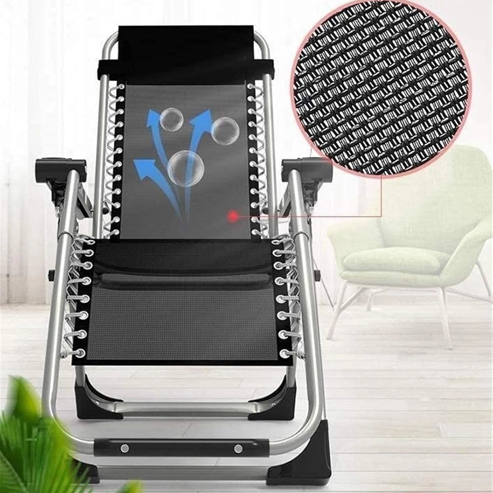 Sedia Sdraio Pieghevole per Esterni con Struttura Extra Resistente da Giardino