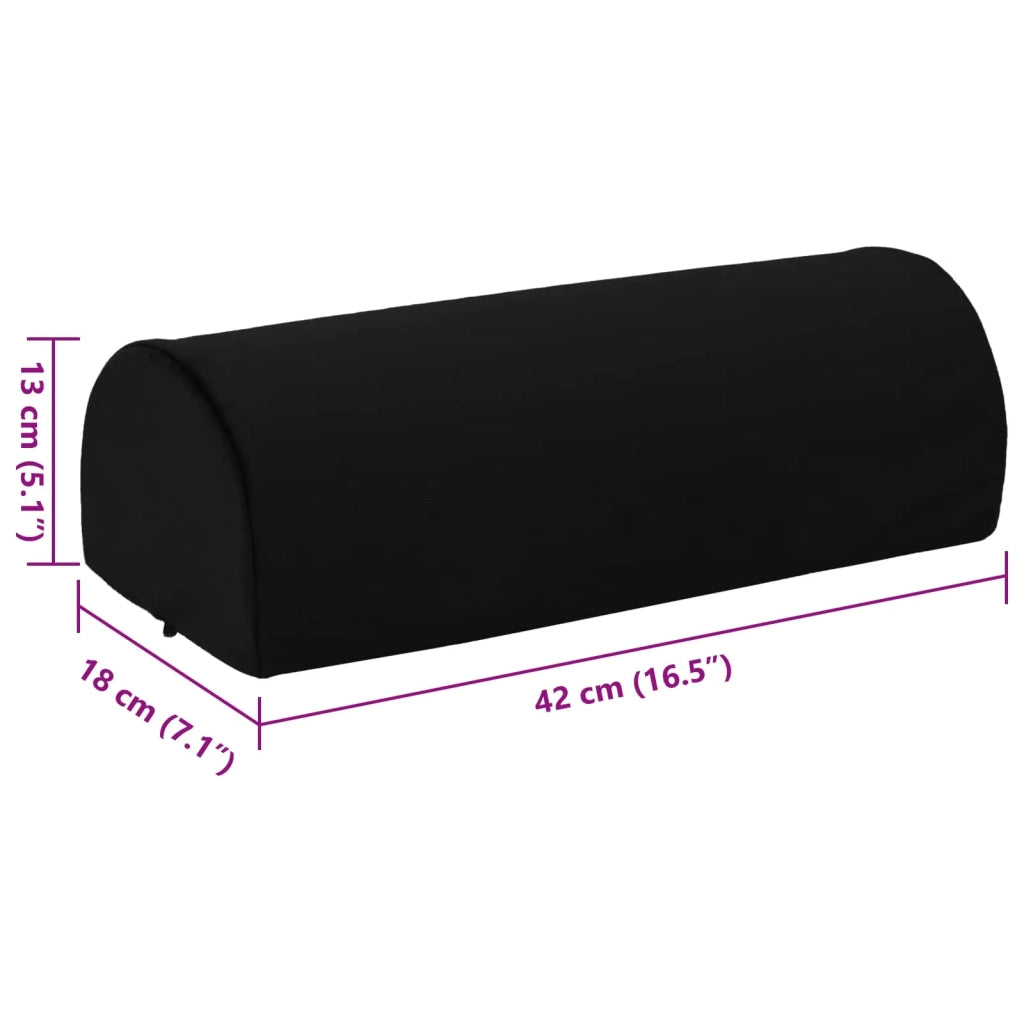 Cuscino per poggiapiedi Nero 42 x 18 x 13 cm Schiuma PU CFW8016030