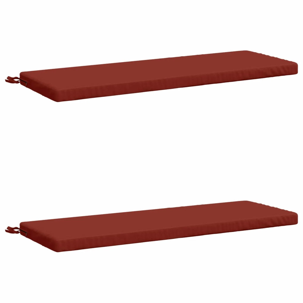 Cuscini per Panchina a 2 Pezzi SOEST 2 pz 100% Poliestere Rosso 948749