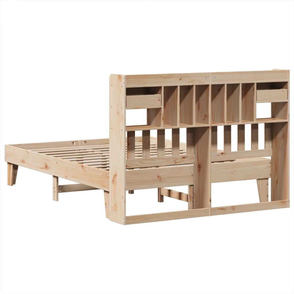 Letto senza Materasso 140x200 cm in Legno Massello di Pino 3308843
