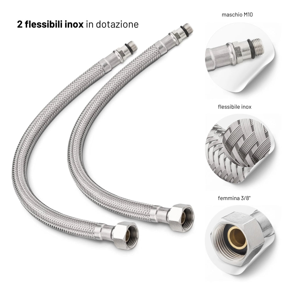 Miscelatore per lavabo jazz con leva in metallo e sistema quickinstall integrato *** finitura- cromato, confezione 1