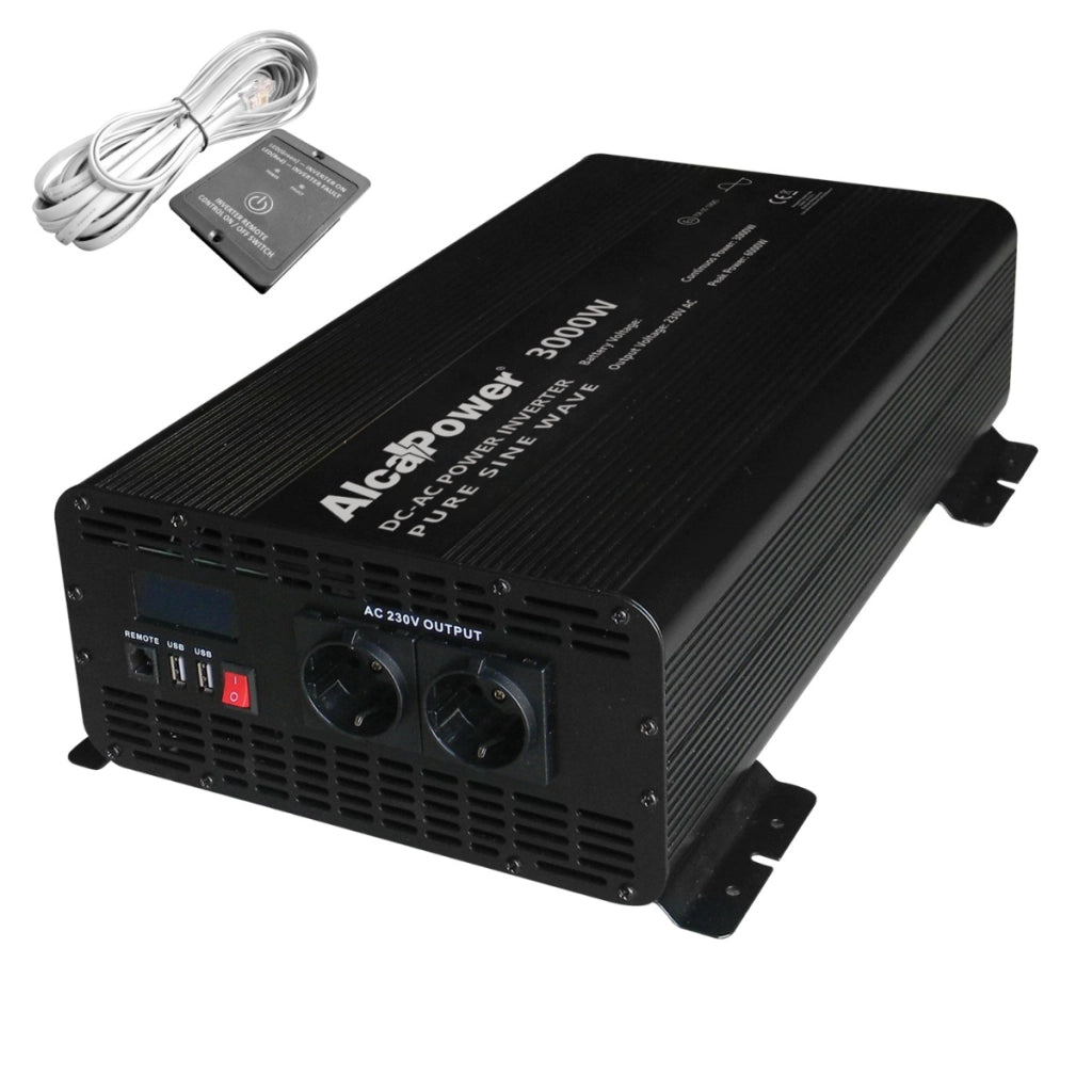 Inverter Sinusoidale Pura 3000W Inp. 24V Out 230V LCD
