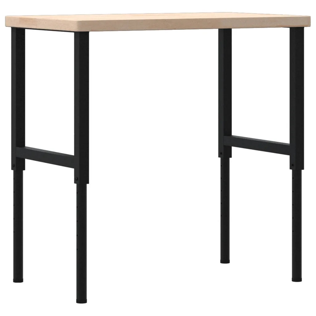 Banco Lavoro 100x60x(73-99,5) cm Legno di Rovere Rettangolare CFW9944523