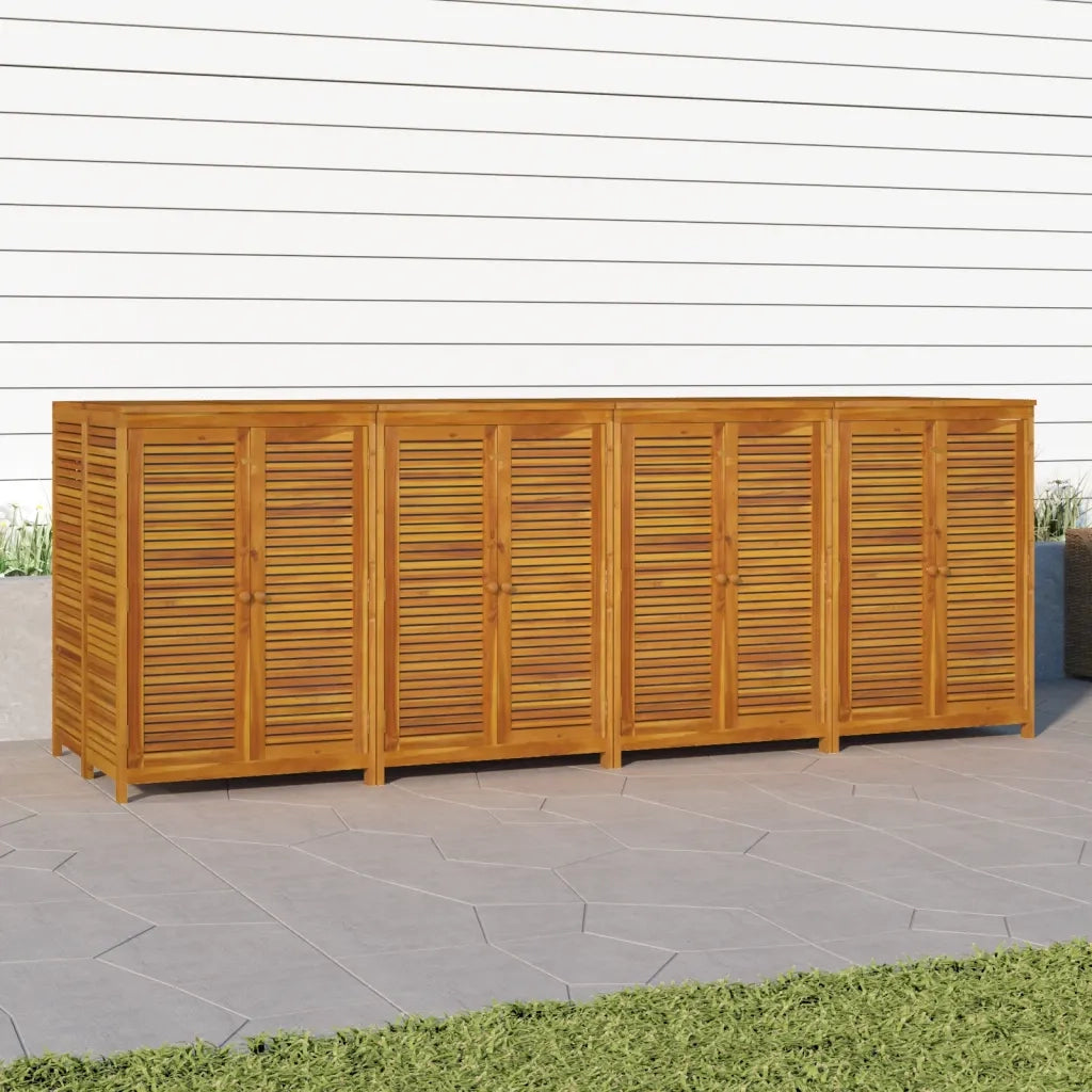 Contenitore da Giardino 280x87x104 cm Legno Massello di Acacia 3155244