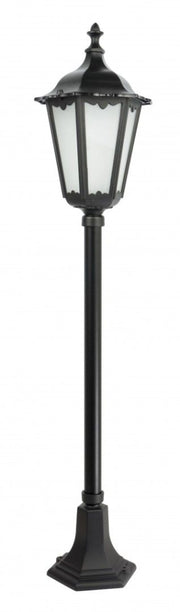 Lampada palo giardino Retro nera alluminio 114cm E27 IP43