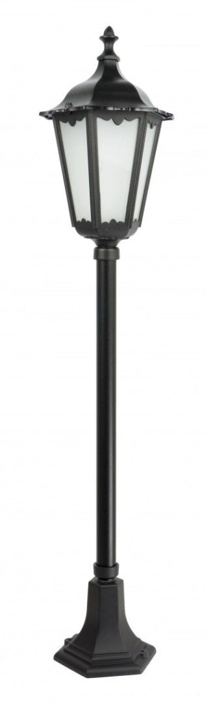 Lampada palo giardino Retro nera alluminio 114cm E27 IP43