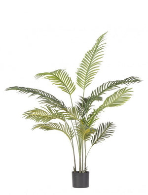 Set 2 Piante Artificiali di Kenzia Ø90x120 cm in Plastica con Vasi Verde