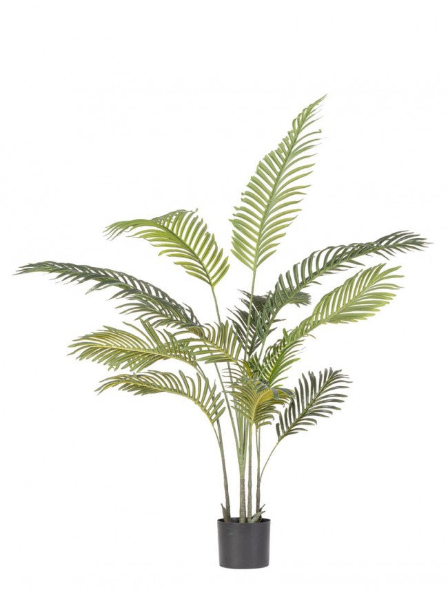 Set 2 Piante Artificiali di Kenzia Ø90x120 cm in Plastica con Vasi Verde