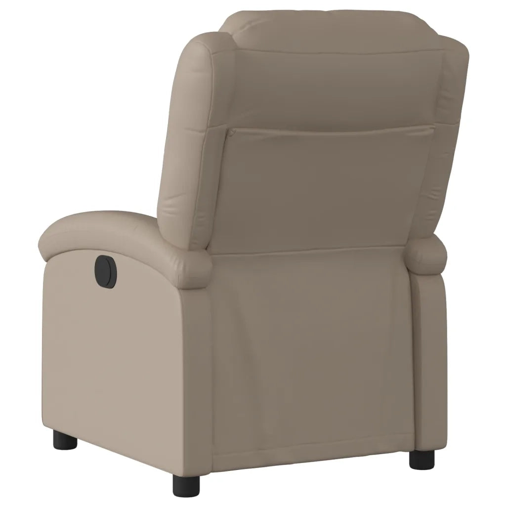 Divano Sedia-Poltrona Reclinabile Cappuccino in Similpelle 927966