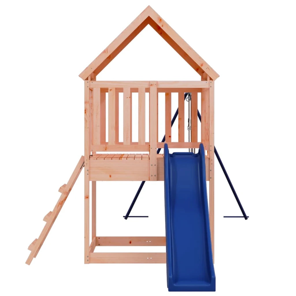 Area giochi all'aperto con altalene scivolo e robuste strutture per arrampicarsi  giochi da giardino 564 x 235 x 228 cm legno massello di abete Douglas 02_0004633