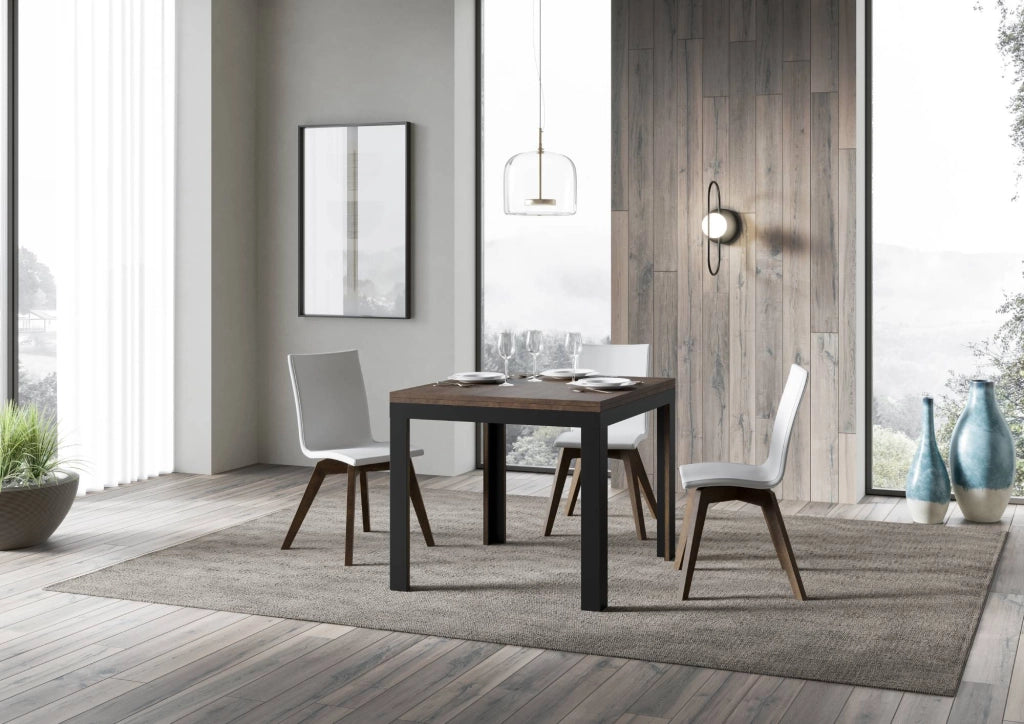 Tavolo Allungabile 90-180x90x78/80 cm Linea Libra Noce