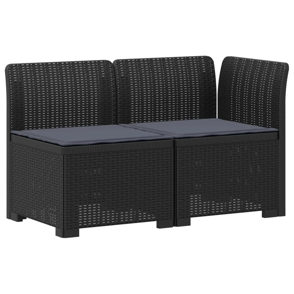 Divano da Giardino a 2 Posti con Cuscini Aspetto Rattan 2 posto 8011927