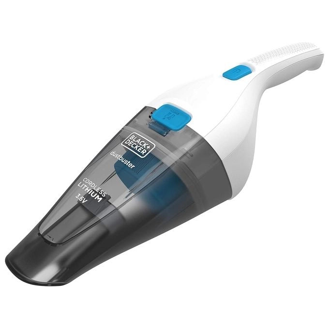 Black & Decker NVC115JL aspirapolvere senza filo Grigio, Bianco Senza sacchetto