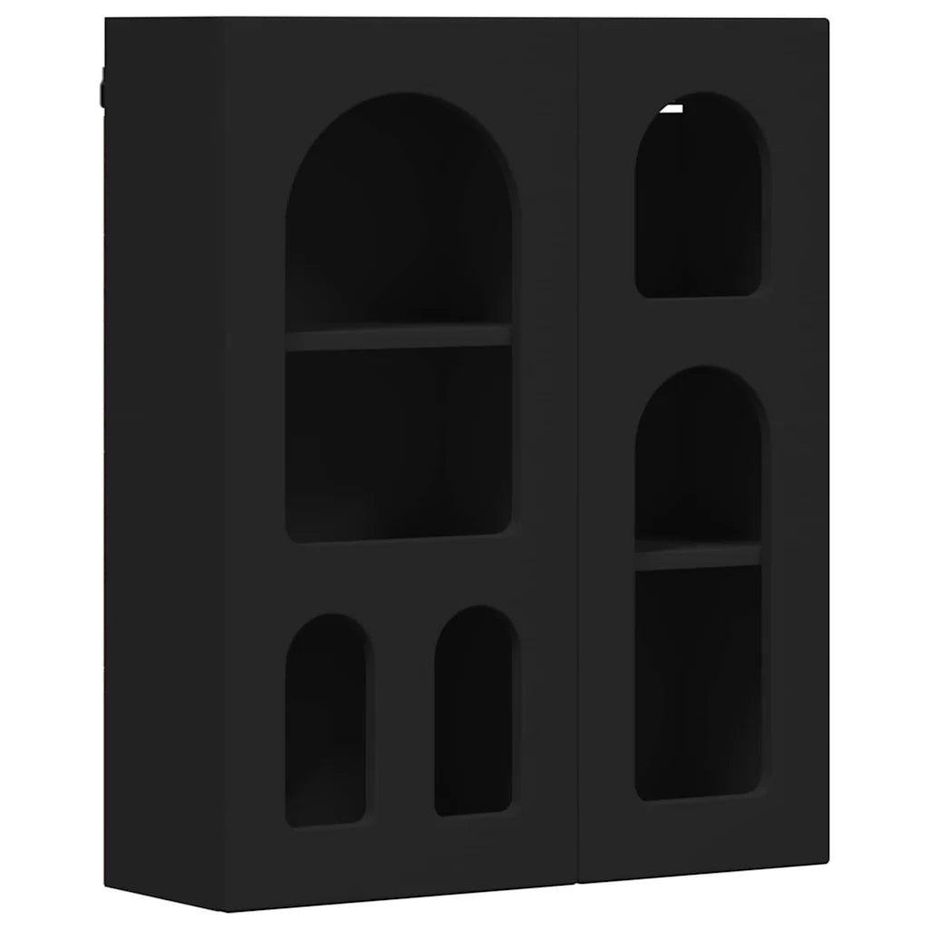 Armadio pensile con lo scaffale ELST Nero 59 x 20 x 71,5 cm 891355