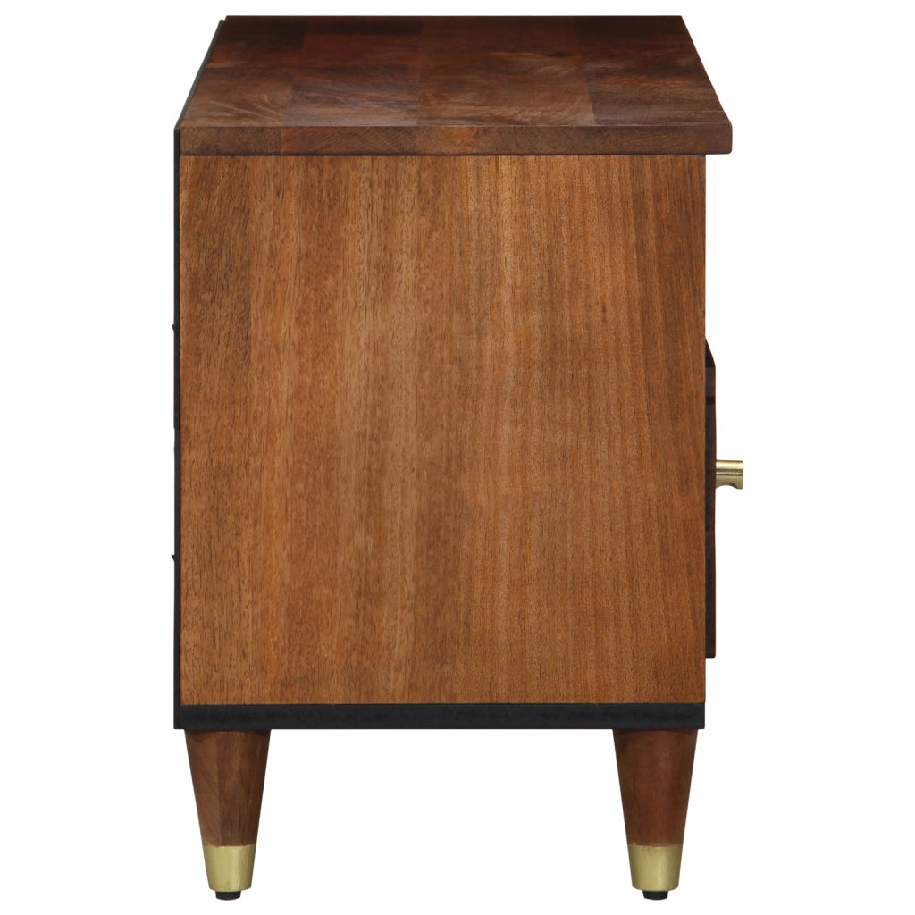 Mobile TV 100x33x46 cm in legno massello di mango